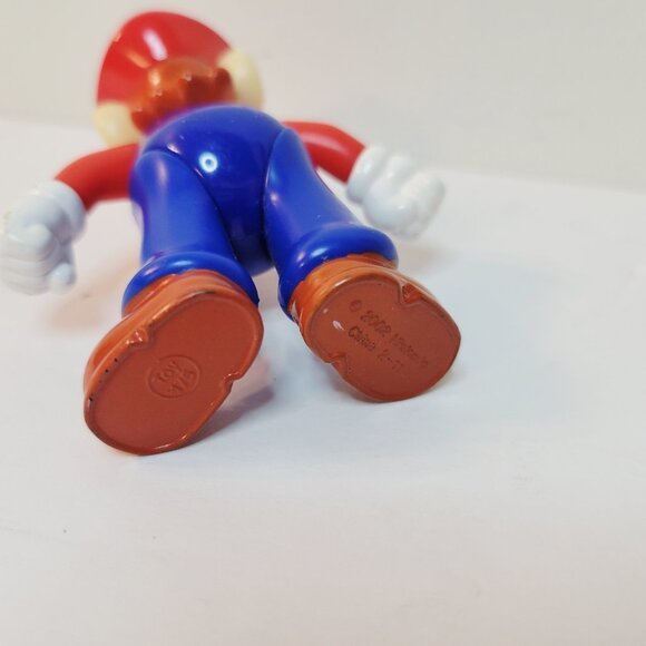 Vtg 2002 Nintendo Super Mario Bros Mario Action Figure Collectible Toy 3.5" - Picture 3 of 3